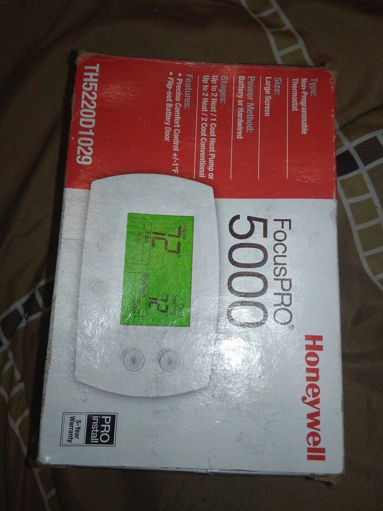 Honeywell thermostat new in box