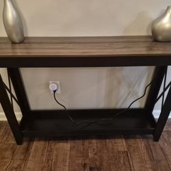 Samha Console Table With Charging Station 