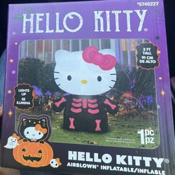 Hello Kitty Halloween Skeleton Inflatable