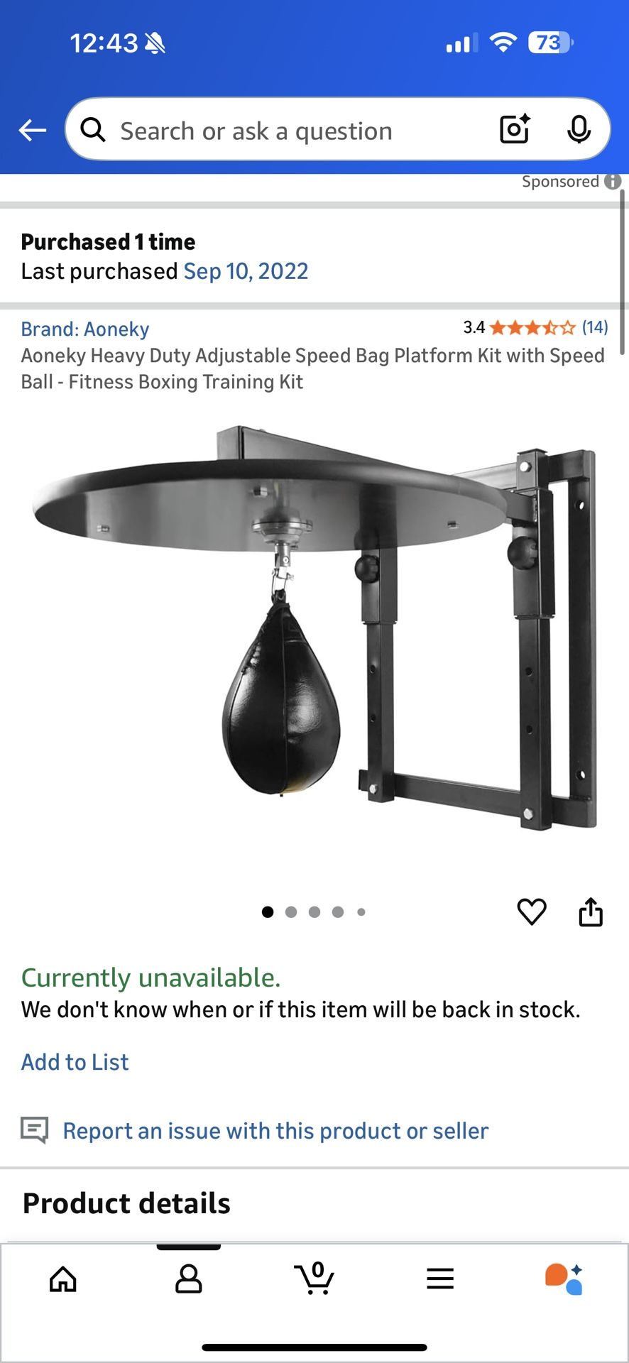 Speed Bag - Brand New In Box