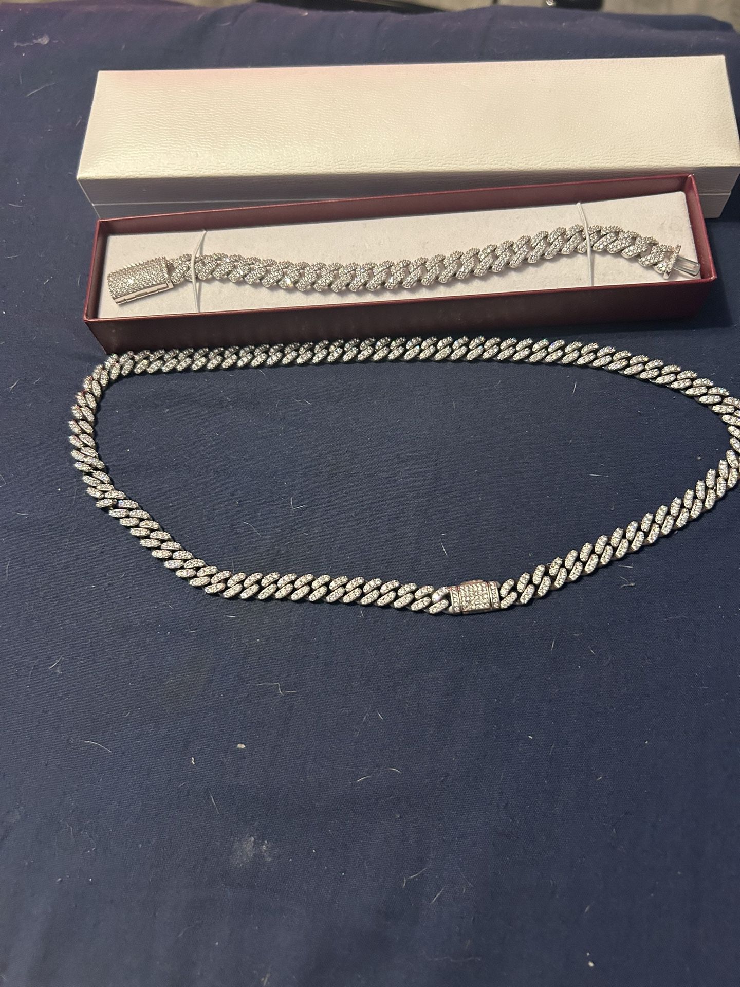 Cuban Necklace And Bracelet