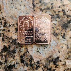 .999 Pure Copper 1oz  Each