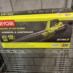 Ryobi Electric Jet Fan Blower – Like New! (Used Once)