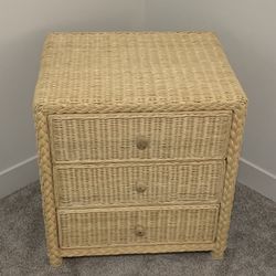 Tahari Rattan Nightstand  