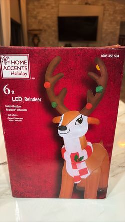Home Accents Holiday 6ft LED Reindeer Inflatable