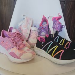 Lot of 4 Pair of Shoes For Kids/Girls- Size 13