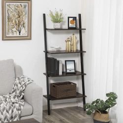 4 Tier Ladder Bookshelf Shelf
