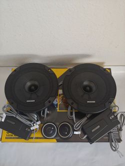 KICKER 1 PAIR 6.5" 300 WATTS COMPONENT SET WITH CROSSOVER CAR SPEAKER