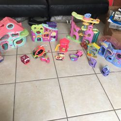 Some Rare Littlest Pet Shop Figures , Houses And Shopkins $150 OBO 