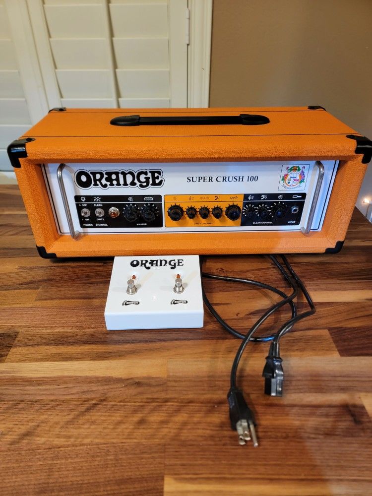 Orange Supercrush 100 Guitar Amp and Footpedal
