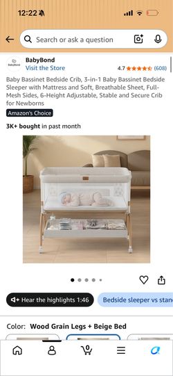 Bedside Bassinet