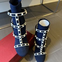 Valentino Rockstud Sock Boots