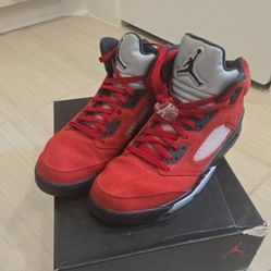 Jordan 5 Ragging BULL RED Sz 13