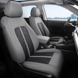 RIDEPOSH Full Set Seat Covers for 2023–2026 Honda HR-V Sport / LX – Gray & Black