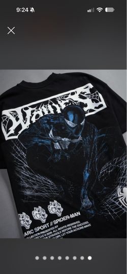 Darc Sport x Who We Become x Dark Symbiote Premium OS Tee in Black. Large