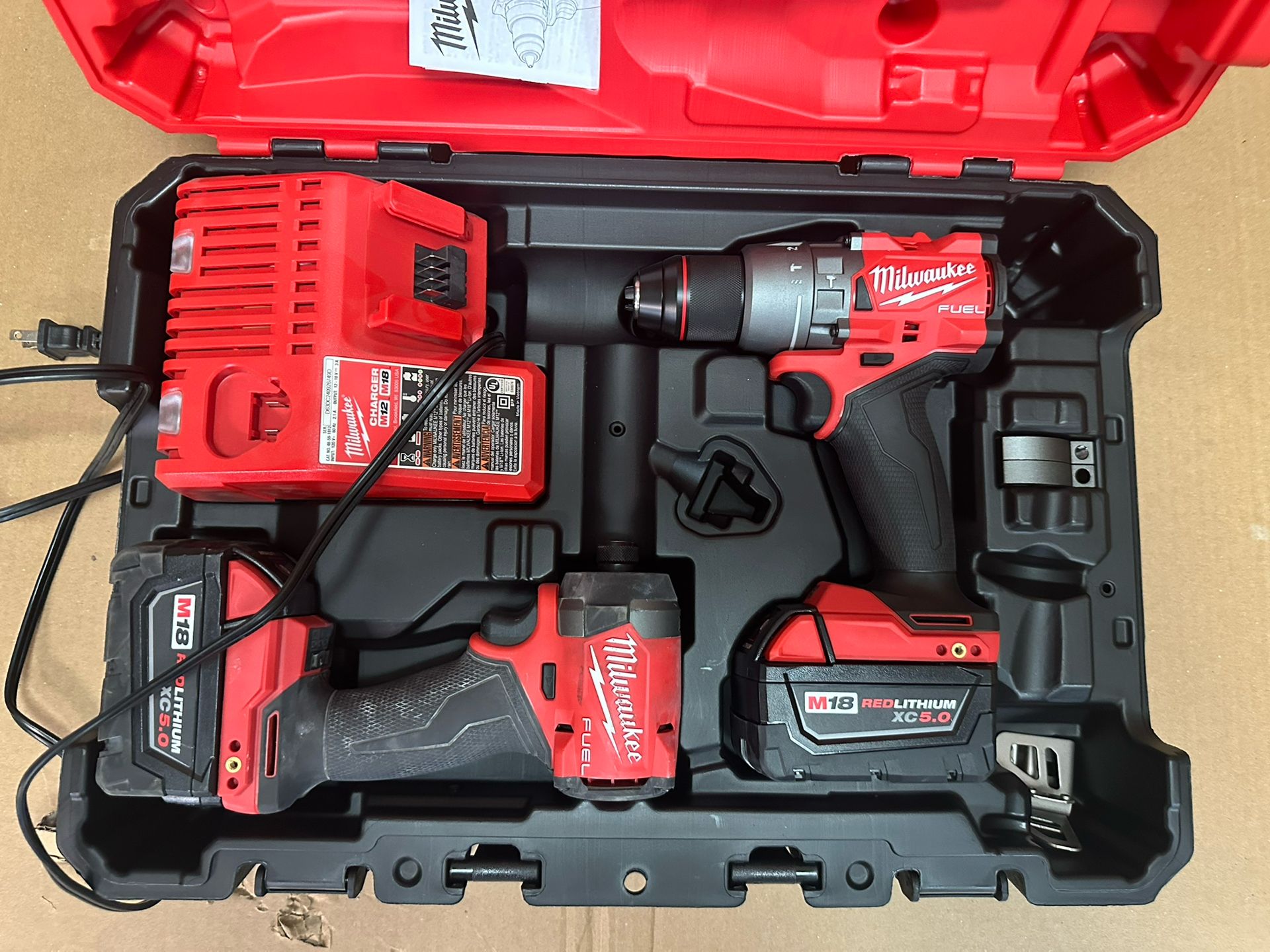 Milwaukee Hammer Drill And Impact Driver Set