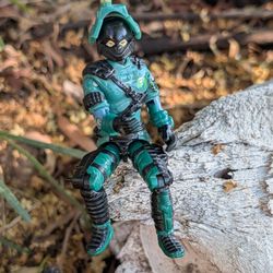 1989 G.I. Joe Night-Viper (V1) Cobra Action Figure - LOOSE 3.75" ARAH