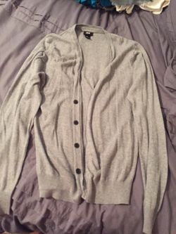 Gray cardigan