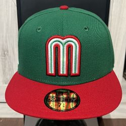 Mexico New Era World Baseball Classic Green Fitted Hat/Cap