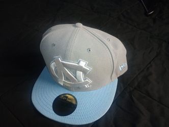 North Carolina Tar Heels Fitted New Era 59Fifty 2 Tone Camel Cap Hat Grey UV 7 3/8