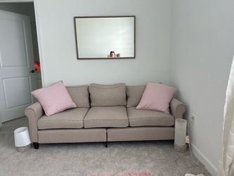Couch and pillows