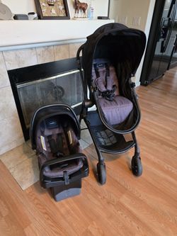 Evenflo Pivot Modular Travel System with LiteMax Infant Car Seat