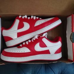Unisex Red And White Nike Shoes
