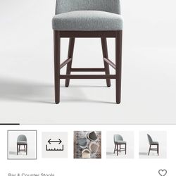 Crate And Barrel Bar Stools (3)
