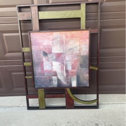Abstract Metal Wall Art Art Deco 35 1/4” X 49 1/16”