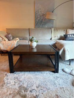 Very solid square coffee table (pickup only )