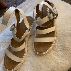 White Heels with Straps