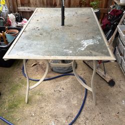 Outdoor Table - Umbrella & Stand Not Included