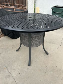 Bar height round table