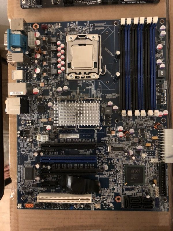 Lenovo 2nd lvl intct:e1 motherboard and Xeon processor