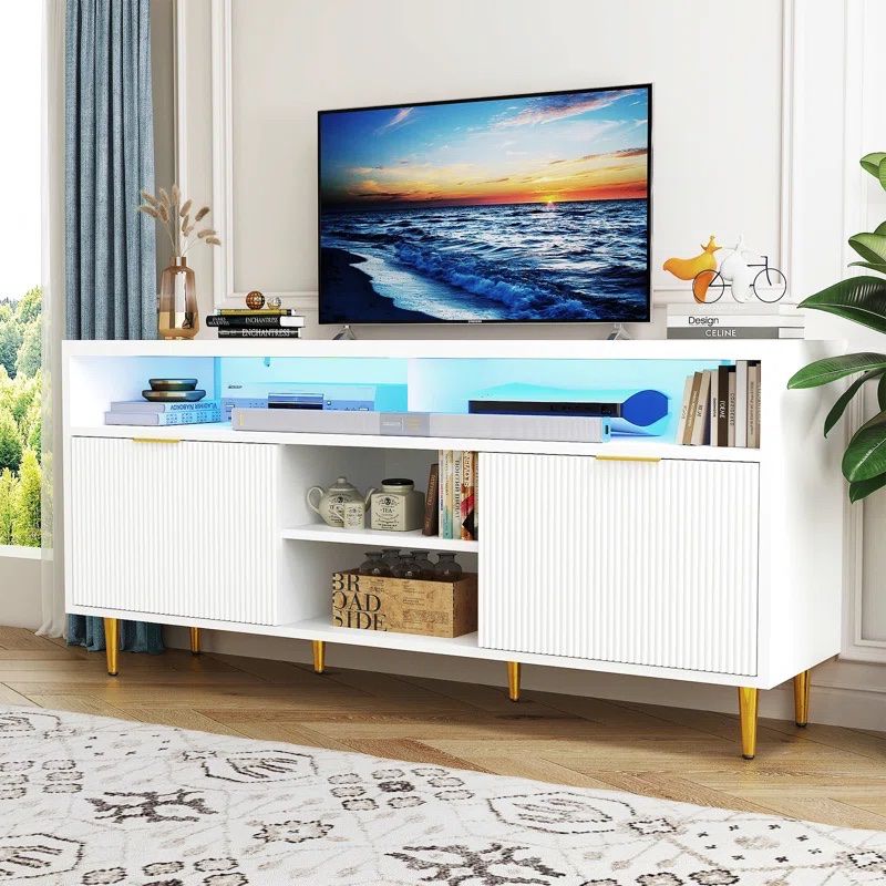White Vaios 58.07'' Media Console Tv stand