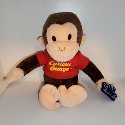 Vintage Applause Curious George plush with tag
