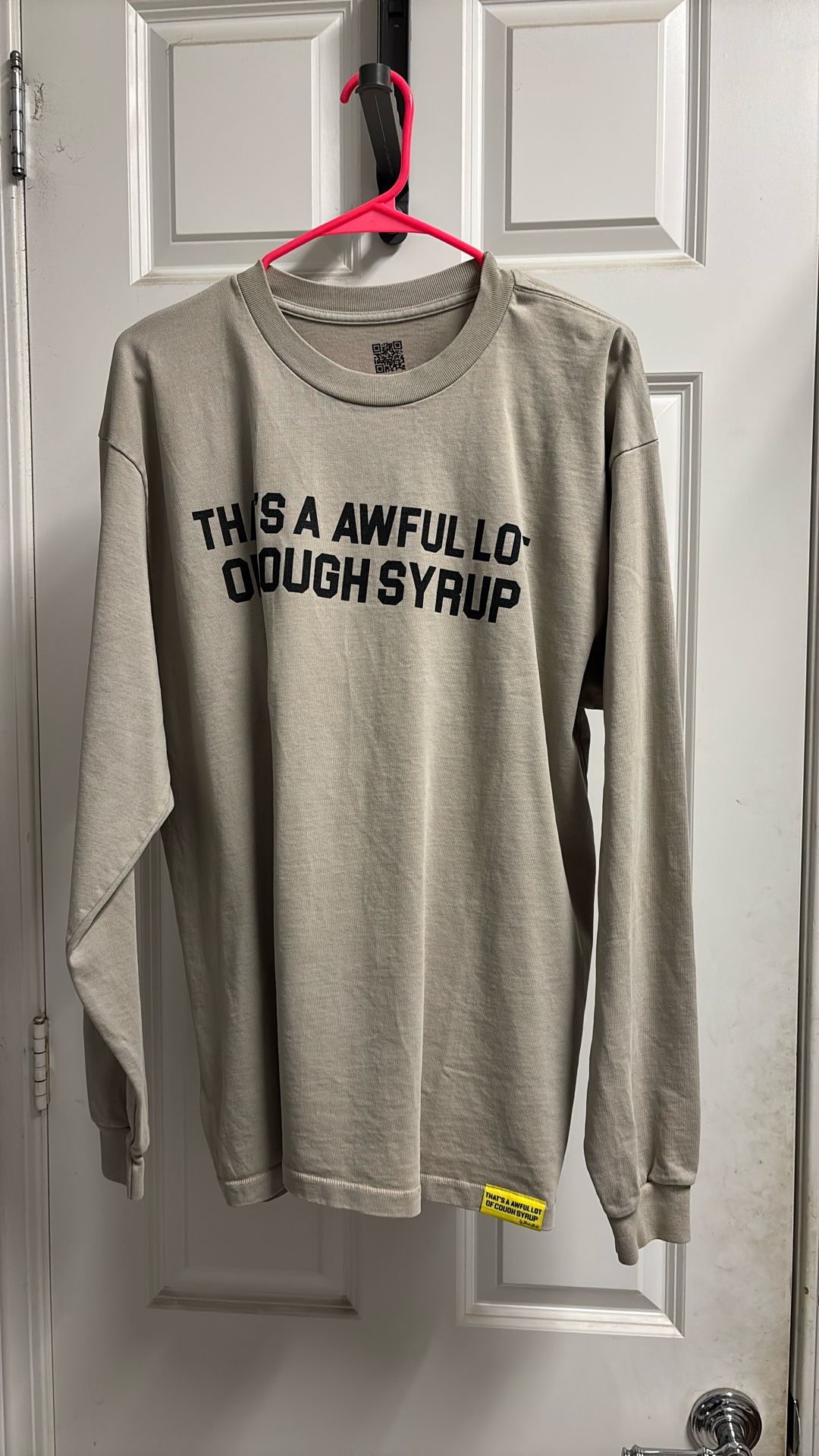 Brand New Sand Color Way Cough Syrup LS Tee