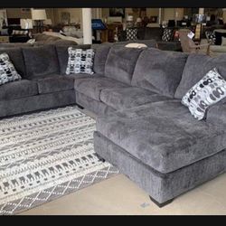 Available Delivery 🚚 New Brand 👍Ballinasloe Smoke Raf Sectional, Couch | Living Room 👍Financing Options