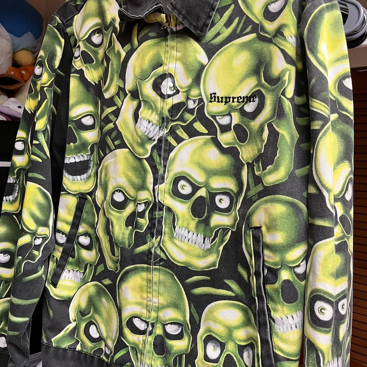 Supreme Skull Pile Work Jacket Green Size Xl | eBay