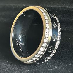 Lightly worn silver/moisannite ring