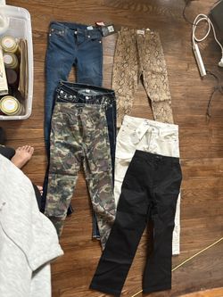 3 Pairs Of True Religion, Levi , And Obey Woman’s Pants