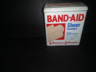 Metal band-aid box