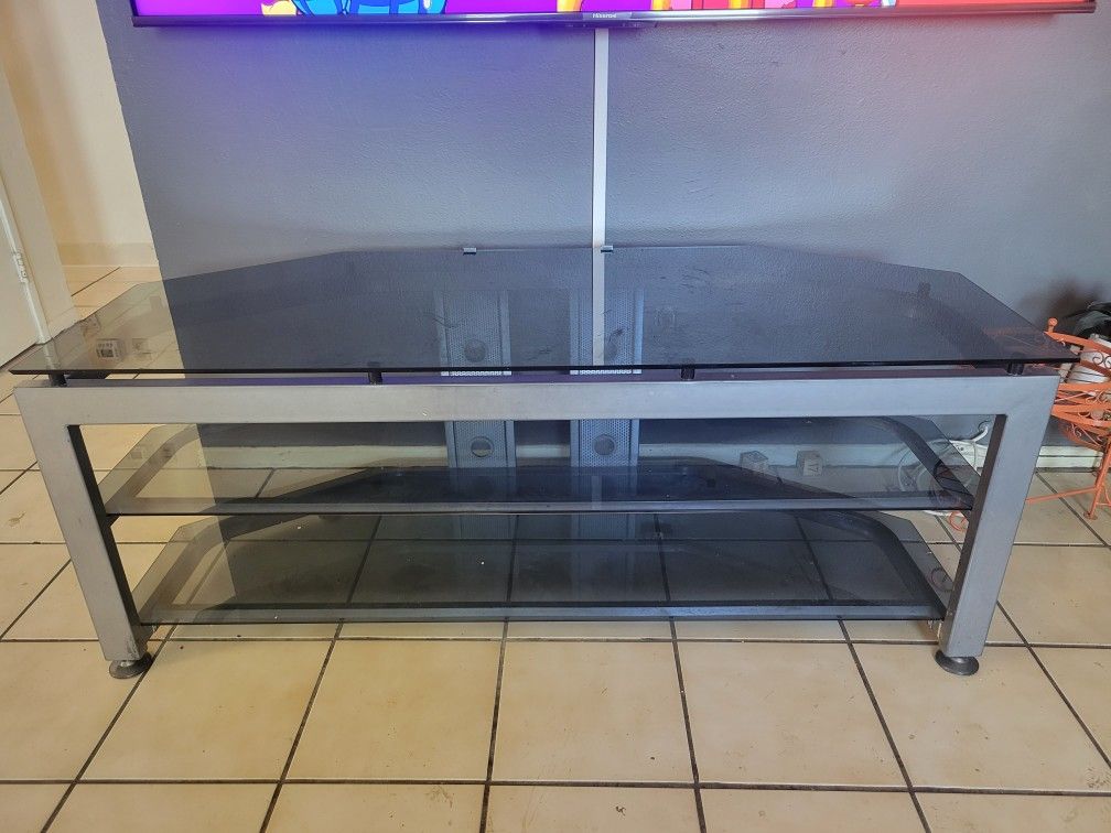 glass tv stand