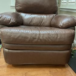 Leather Recliner (Brown)