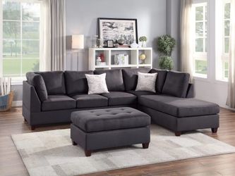3-Piece Sectional Set W/ Ottoman