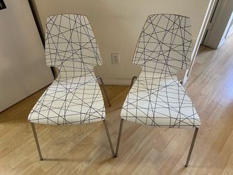 2 IKEA minimalist chairs