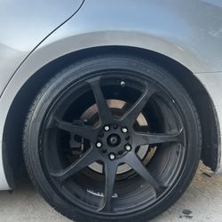 **WHEELS ONLY**  Motegi Battle style wheels  18x9.5 +15 squared  5x114.3