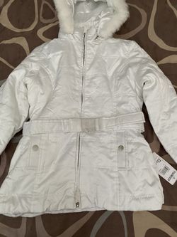 White Jacket Size 16. Fits Like Size 12. Kinda.