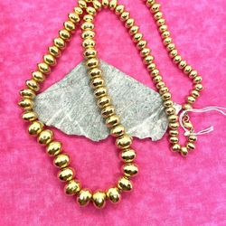 Vintage Monet Hammered Bead Necklace