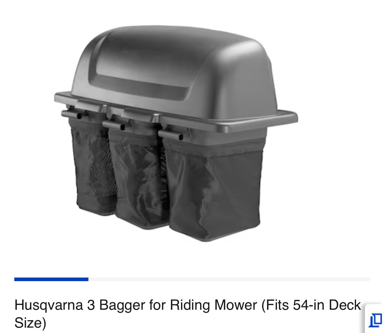 Husqvarna 3 Bagger for Riding Mower (Fits 54-in Deck Size)